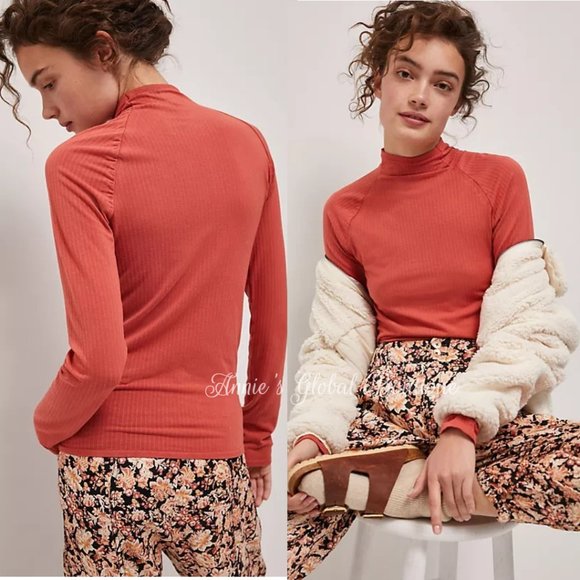 NWT ANTHROPOLOGIE Indra Seamless Mock Neck Top. Size L - Picture 12 of 16